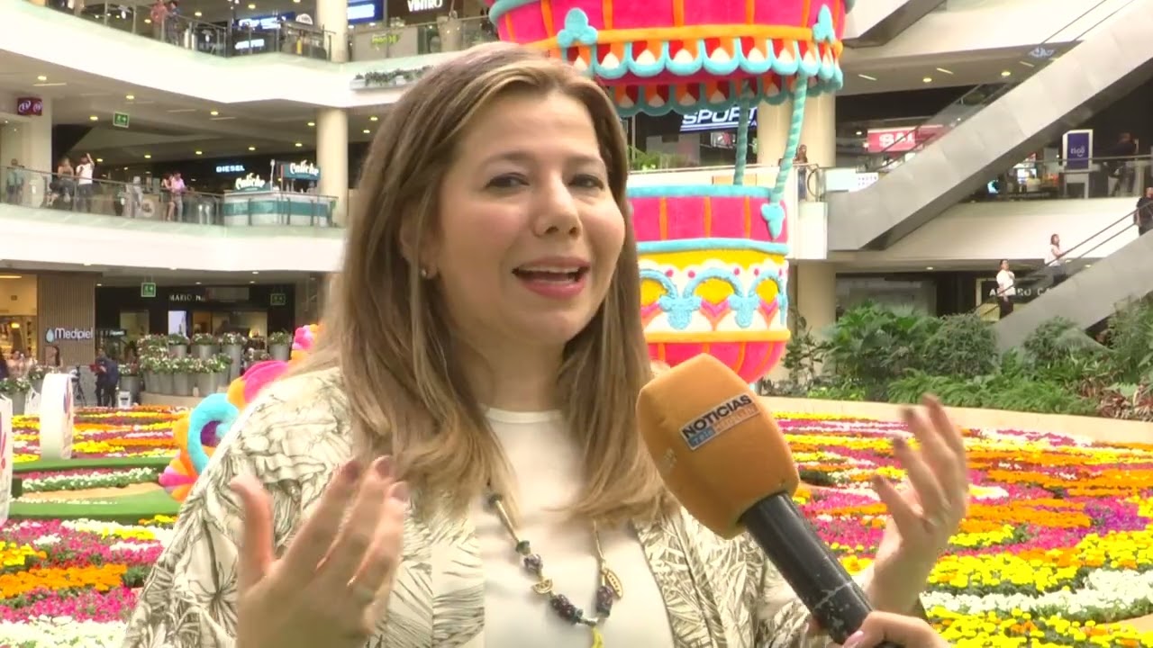 El Tapete de Flores más grande de Colombia se puede disfrutar en el Centro Comercial Santafé
