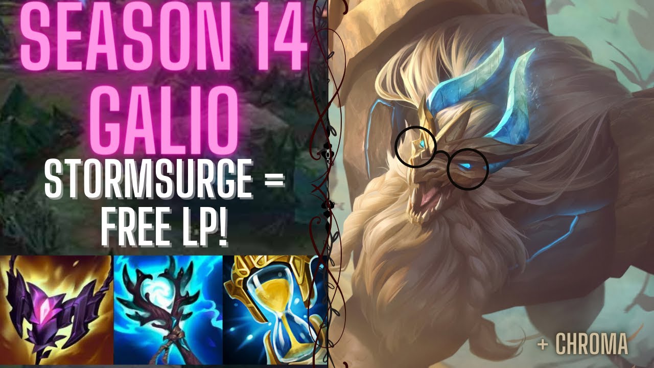 SEASON 14 GALIO | HOW TO PLAY GALIO | LEAGUE OF LEGENDS | STORMSURGE GALIO! | GALIO MID GAMEPLAY