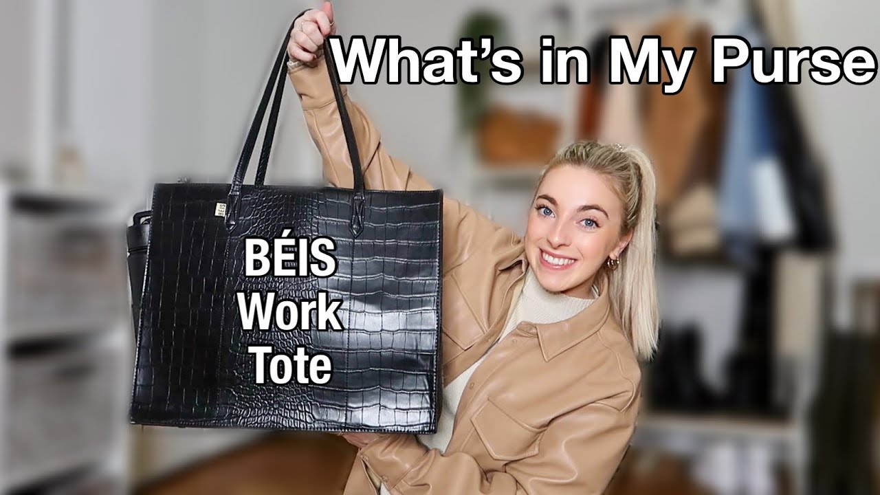 Whats In My Purse: The Beis Work Tote *my everyday bag* | Morgan Green