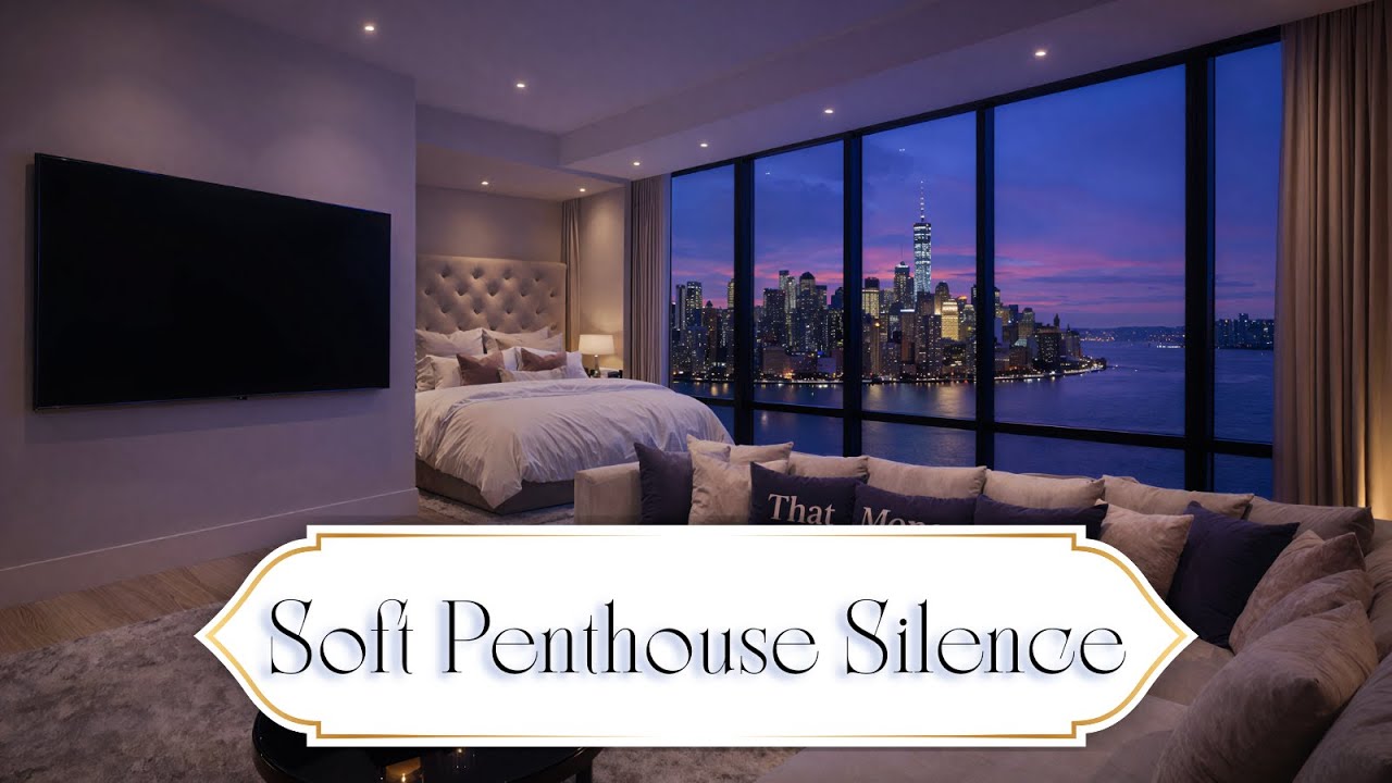 Luxury Penthouse Ambience | Focus, Study & Soft Money Energy (1h 15m)