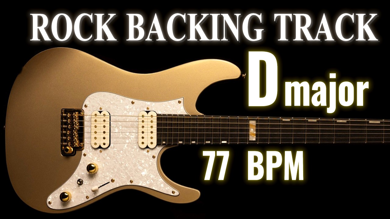 Guitar Rock Ballad Backing Track in D Major
