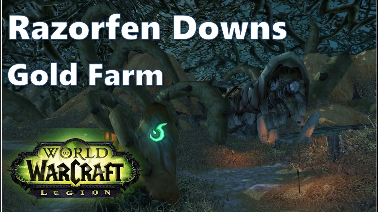 World of Warcraft - Razorfen Downs Gold Farming via Transmogs