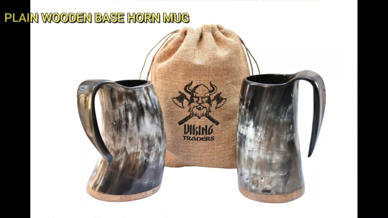 Viking Traders Viking Drinking Natural  Horn Mugs Collection.. #www.viking-traders.com #hornmug
