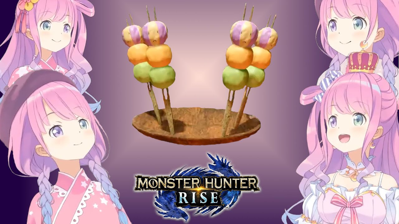 Luna sings Monster Hunter's dango song... 48 times at once