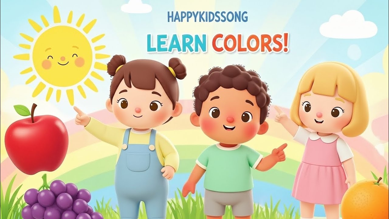 Learn Colors for Toddlers | The Color Song | HappyKidsSongs
