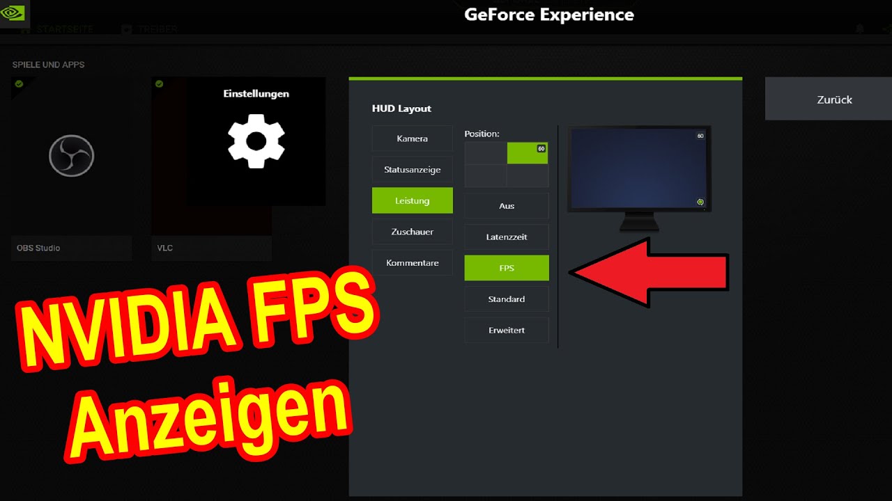 Nvidia FPS Anzeige einschalten & ausschalten - Anleitung / Nvidia FPS anzeigen Shortcut