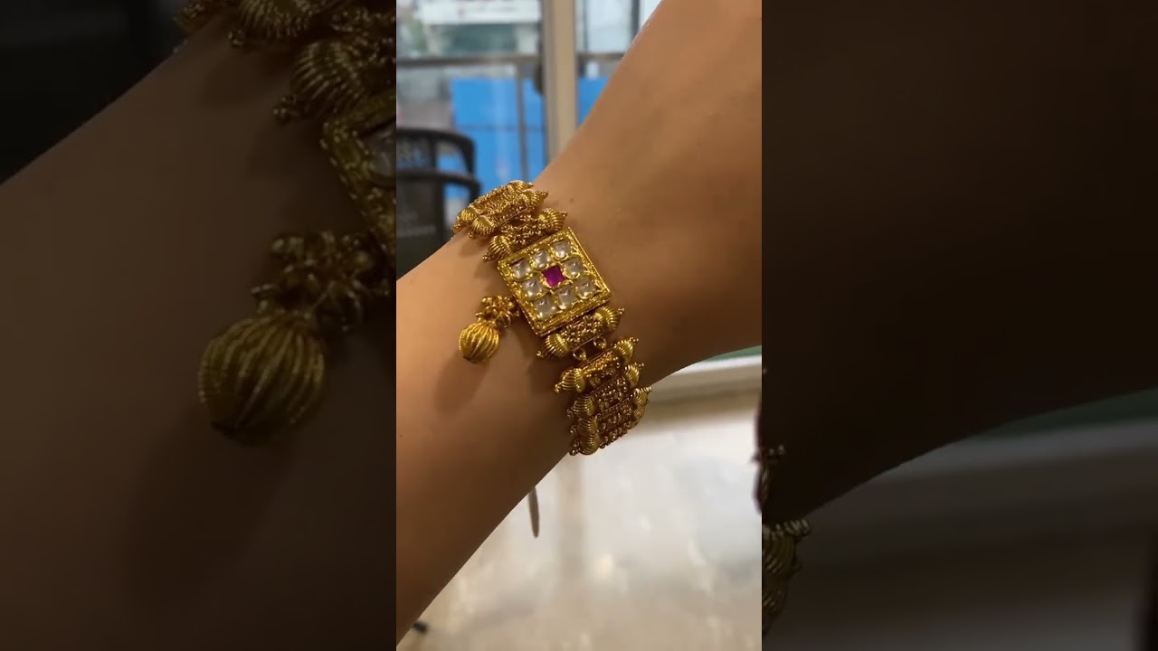 Gold look alike Kundan bracelet |premium quality artificial jewellery | 