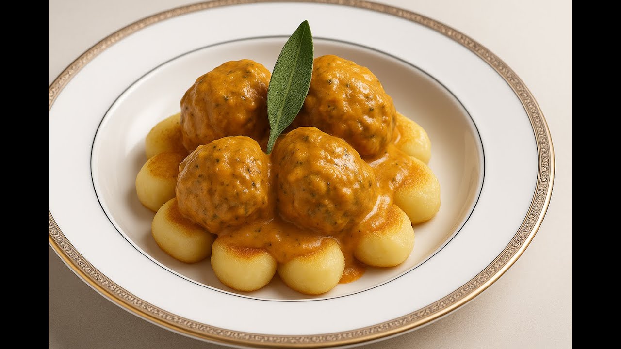 Savory Turkey Meatballs in Pumpkin Sage Sauce