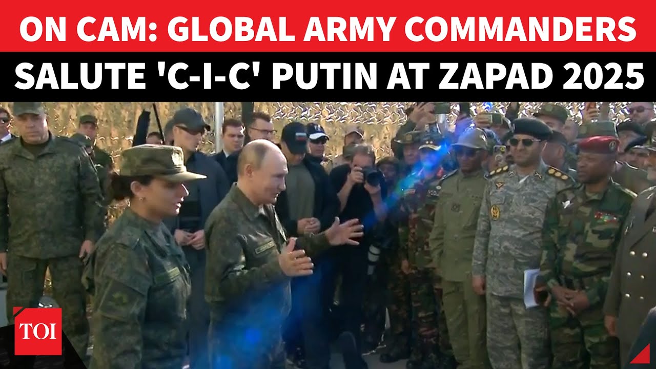 Putin DONS Military Uniform; Gets Salute From Global Armies, Inspects Deadly Weapons | Zapad 2025