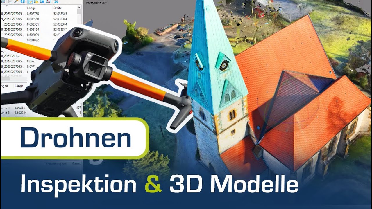 Alles, was du zur Inspektion & zu 3D-Modellen von GEBÄUDEN mit DROHNEN wissen musst!