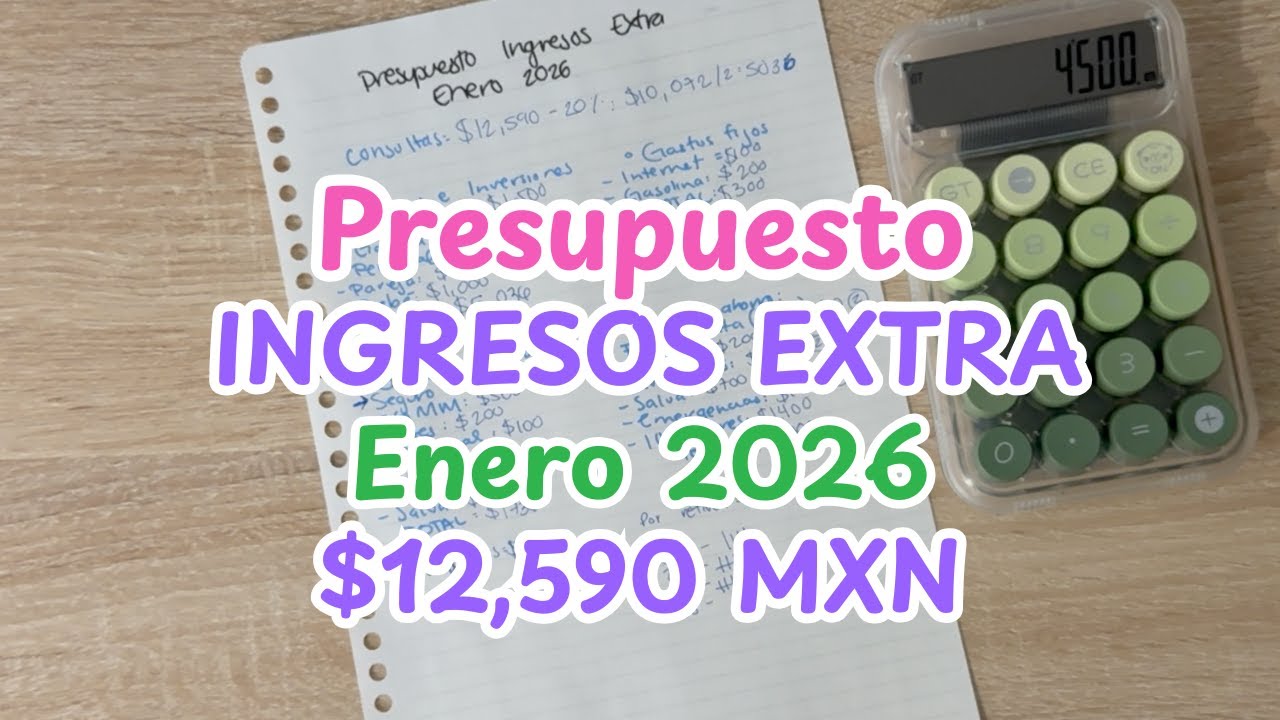 Presupuestando Ingresos EXTRA Enero 2026 | Iniciando Retos de Ahorro | Sistema de Sobres
