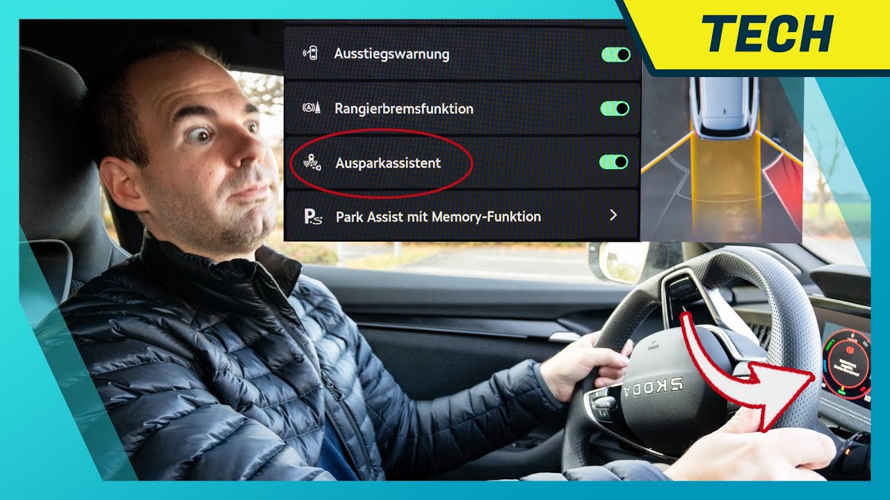 Plötzliche Vollbremsungen? Skoda Parkassistenten erklärt | Ausparkassistent | Rangierbremsfunktion