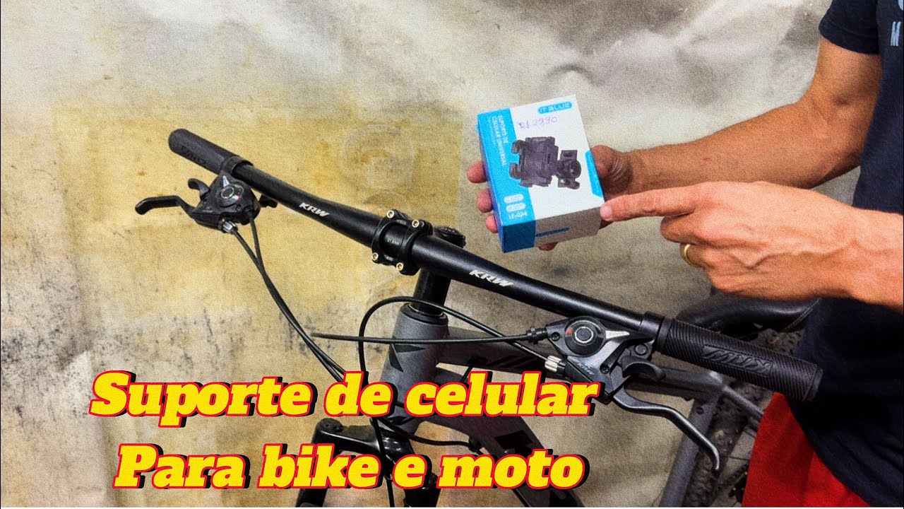 Como instalar suporte de celular para bicicleta e moto do jeito muito fácil. #bike #moto #dicas