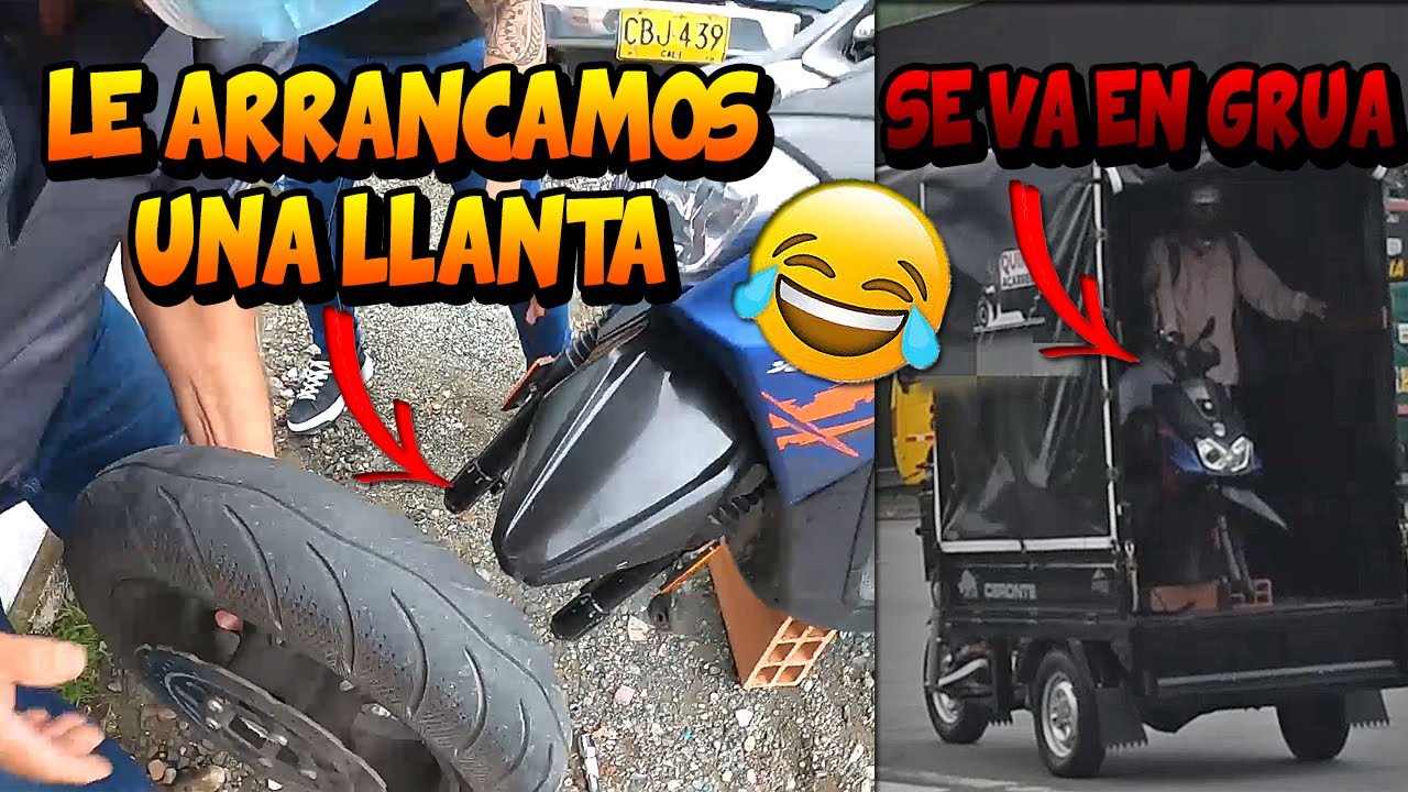 BROMA DESVALIJAMOS LA MOTO DE PELOS *Llama a una grúa 🤣* - TATTOXTREME