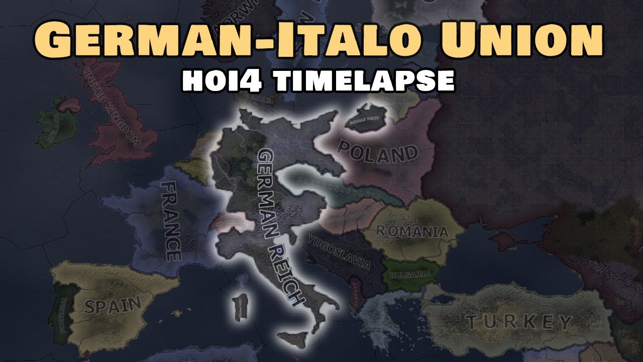 What if Germany and Italy United? | HOI4 Timelapse