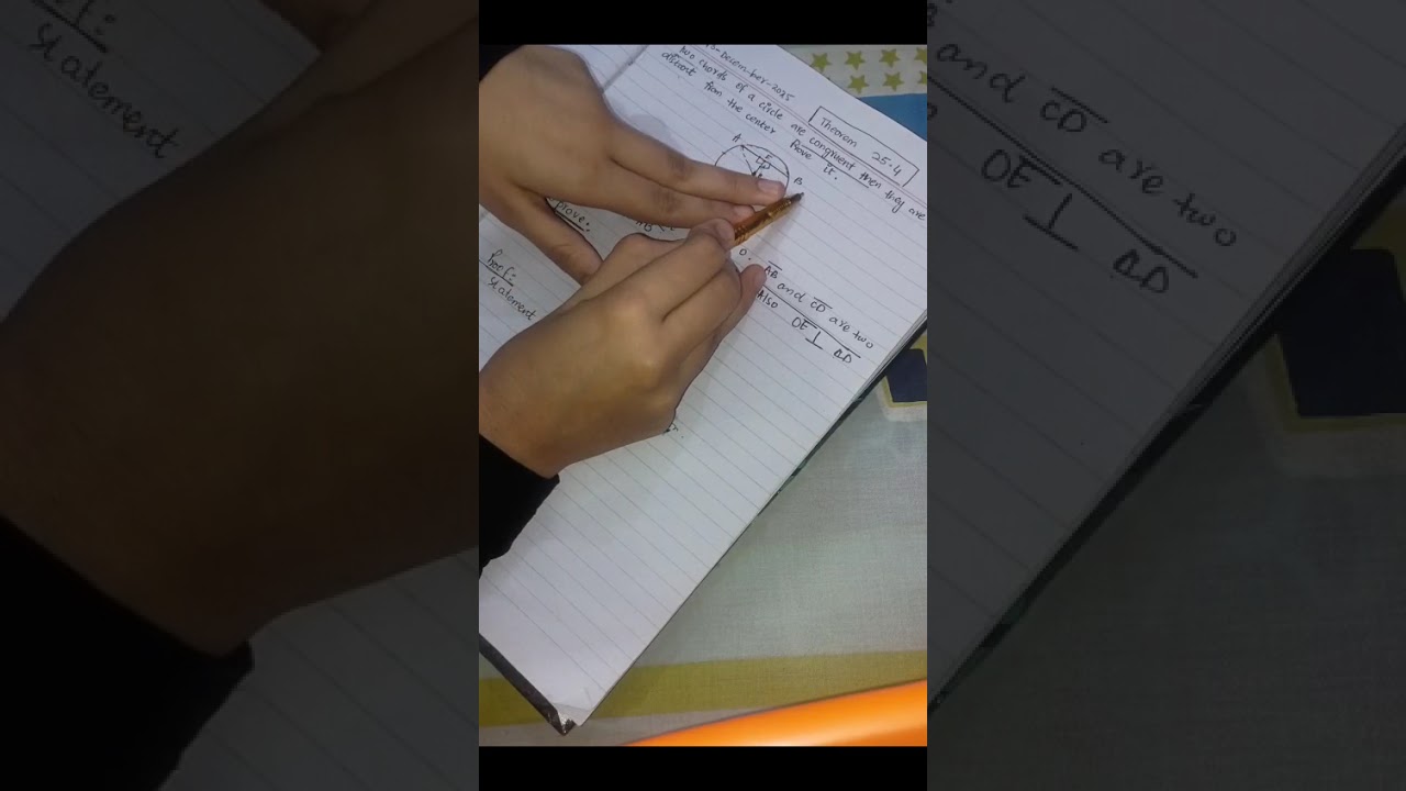 Theorm 24.5 Class X An effort made by the a students to make other students understand it