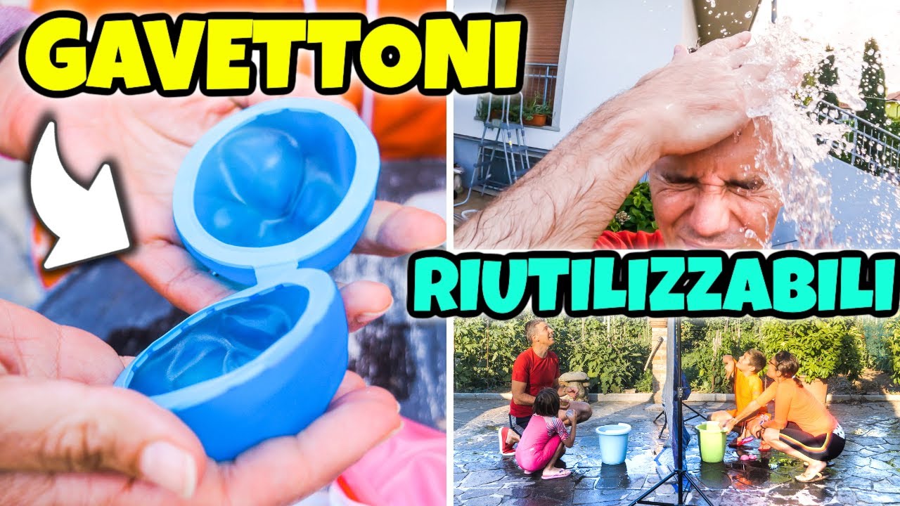 PROVIAMO I GAVETTONI RIUTILIZZABILI con 5 Giochi d'Acqua