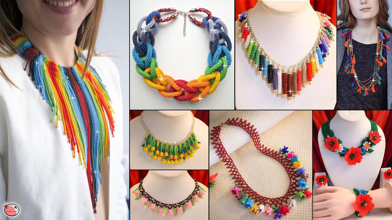Linda’s!!.. Fashion Necklace #GirlsDIY #BeadedNecklace #Handmade #DIYJewelry #Latest