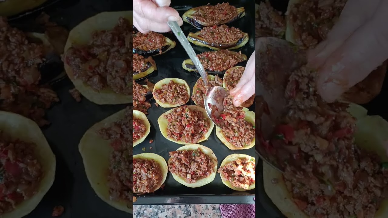 karnıyarık ve patates çanağı tarifi #food #tarif #tarif #viral #yemektarifleri #mrbeast #viralshorts