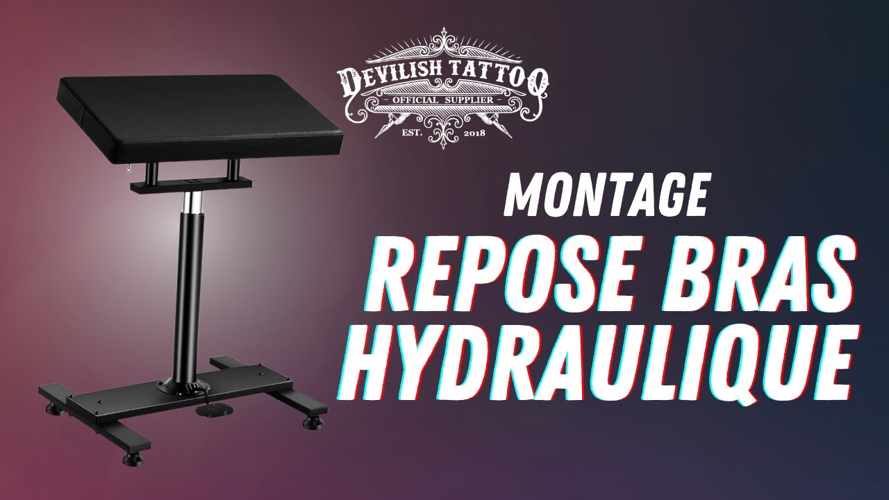 Montage repose bras hydraulique (grande taille) pour tatoueur