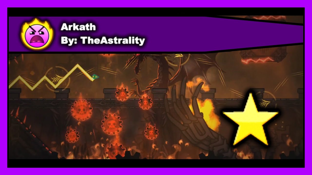 Geometry Dash - Arkath by TheAstrality (100% Complete)