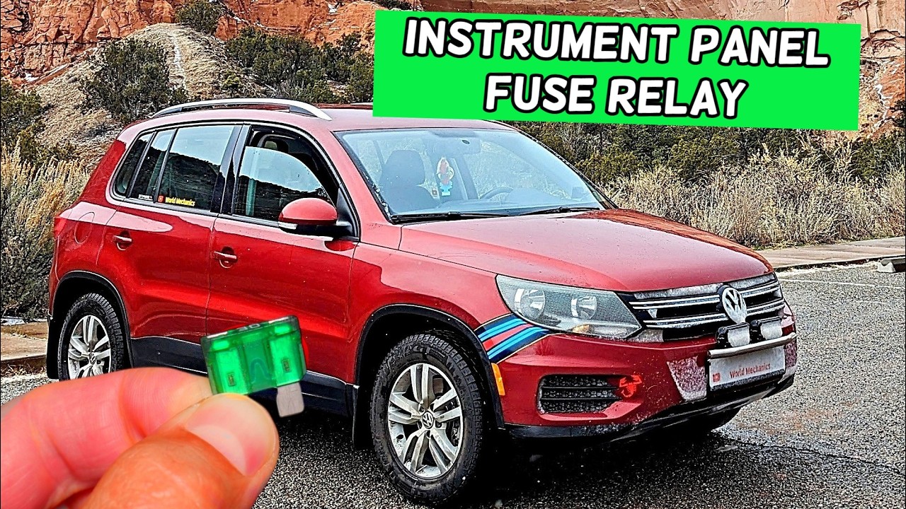 VW TIGUAN Instrument Cluster Gauges Instrument Panel Fuse Relay Location Replacement 2008 2009 2010