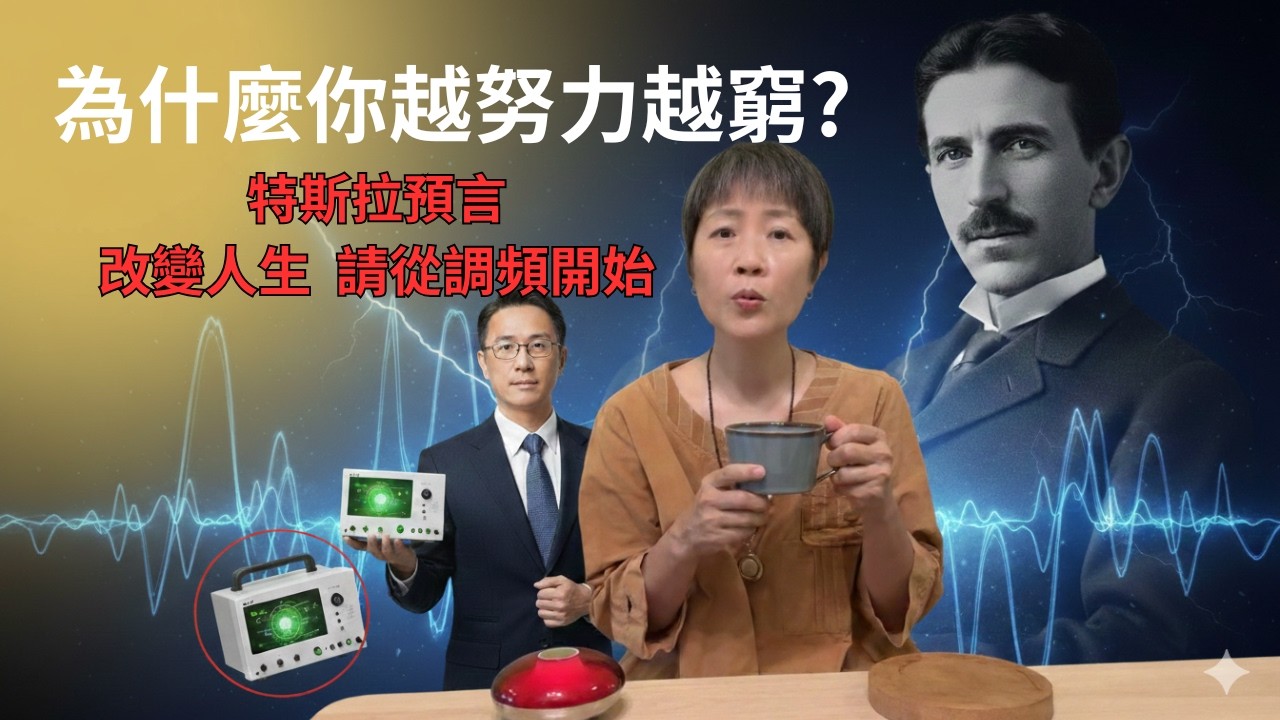 為什麼你越努力越窮?特斯拉預言|改變人生|請先從調頻開始#能量管理#尼古拉特斯拉#頻率#吸引力法則#陳立川#能量諧振儀#38女神節#身心靈#量子物理#成功學
