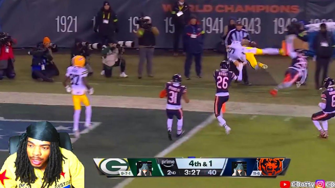 HOW IS THIS HAPPENING!!! Bears vs Packers Wild Card NFL Highlights (reaction)