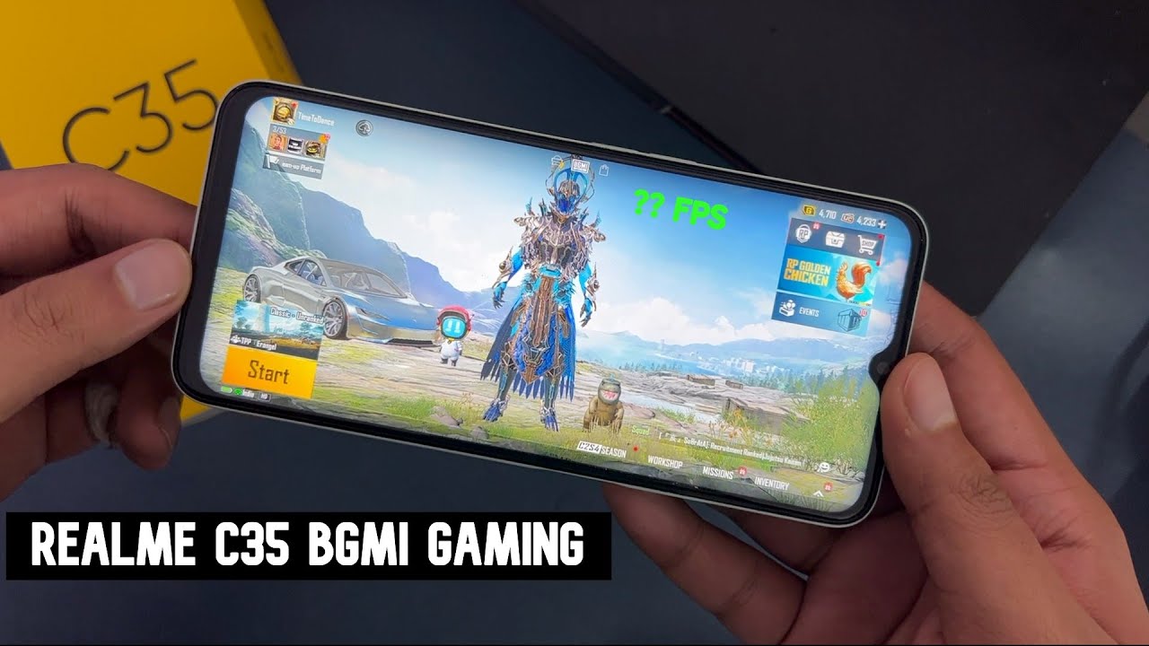 Realme C35 BGMI Gaming Test with FPS | PUBG Graphics, Gyro, Gameplay Hindi