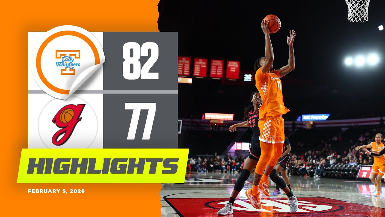 WBB | Highlights: Lady Vols 82, Georgia 77 (2.5.26)