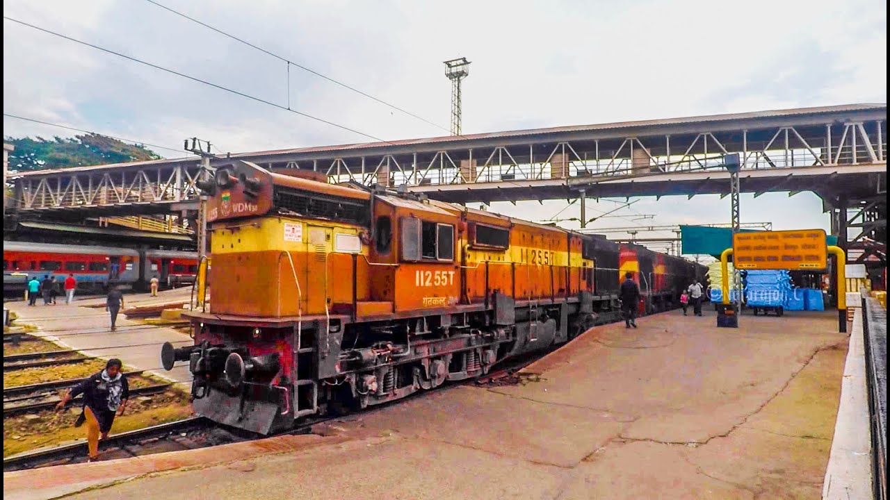Mysuru to Bengaluru Train Journey behind Twin ALCO Locomotives | Indian Railways Sounds