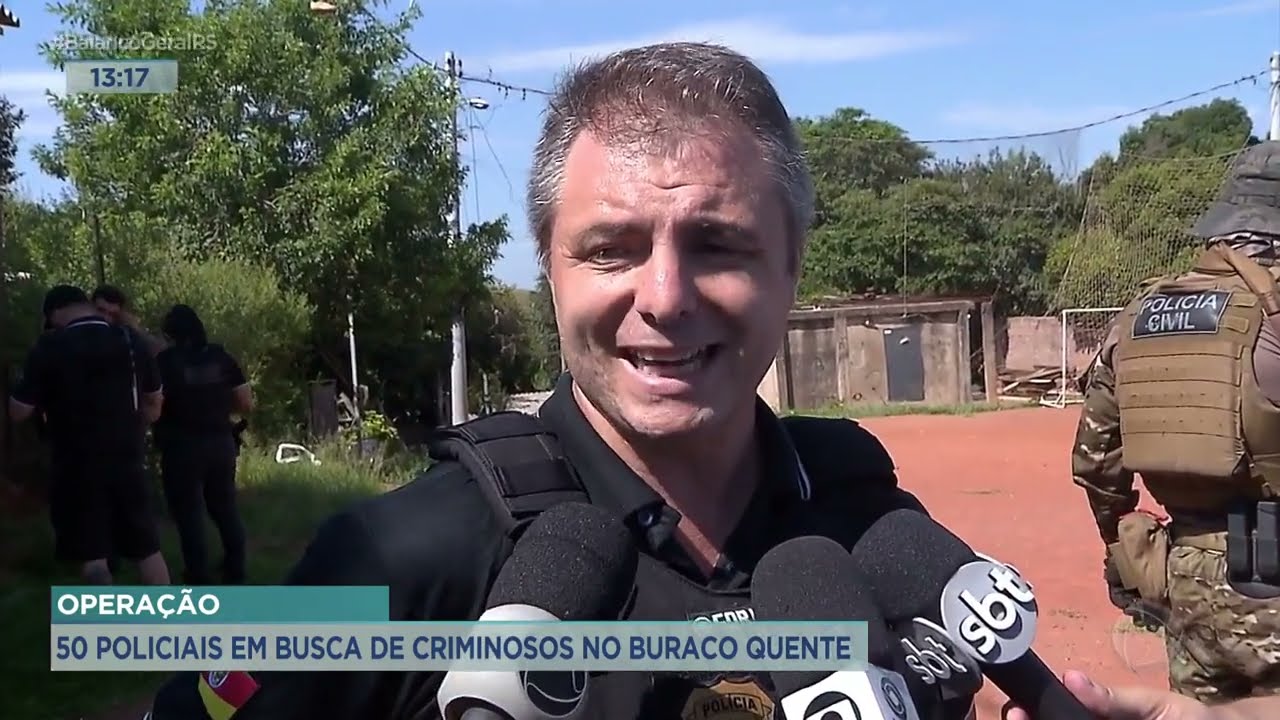 Operação: 50 policiais em busca de criminosos no buraco quente