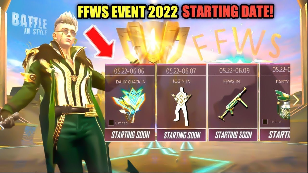 FFWS EVENT 2022 FREEFIRE | FFWS EVENT INTERFACE | FREEFIRE WORLD SERIES EVENT | FF NEW EVENT | OB34