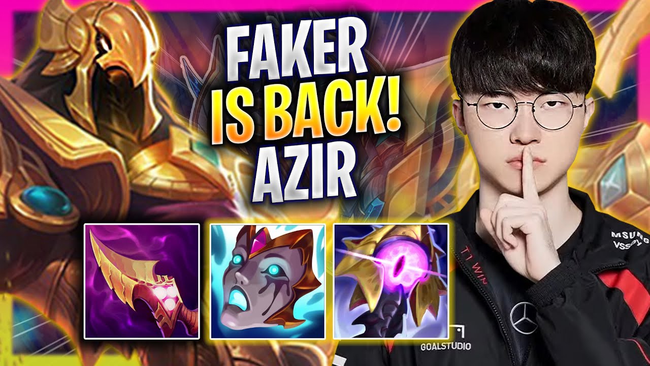 FAKER THE AZIR KING IS BACK! - T1 Faker Plays Azir MID vs Sylas! | Season 2025
