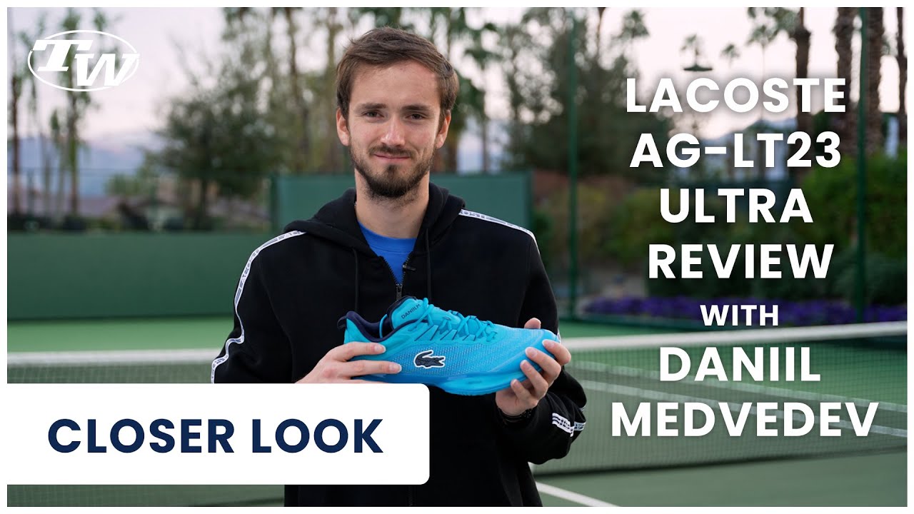 ATP Pro Daniil Medvedev reviews his tennis shoes of choice: Lacoste AG-LT23 Ultra (stable comfort)