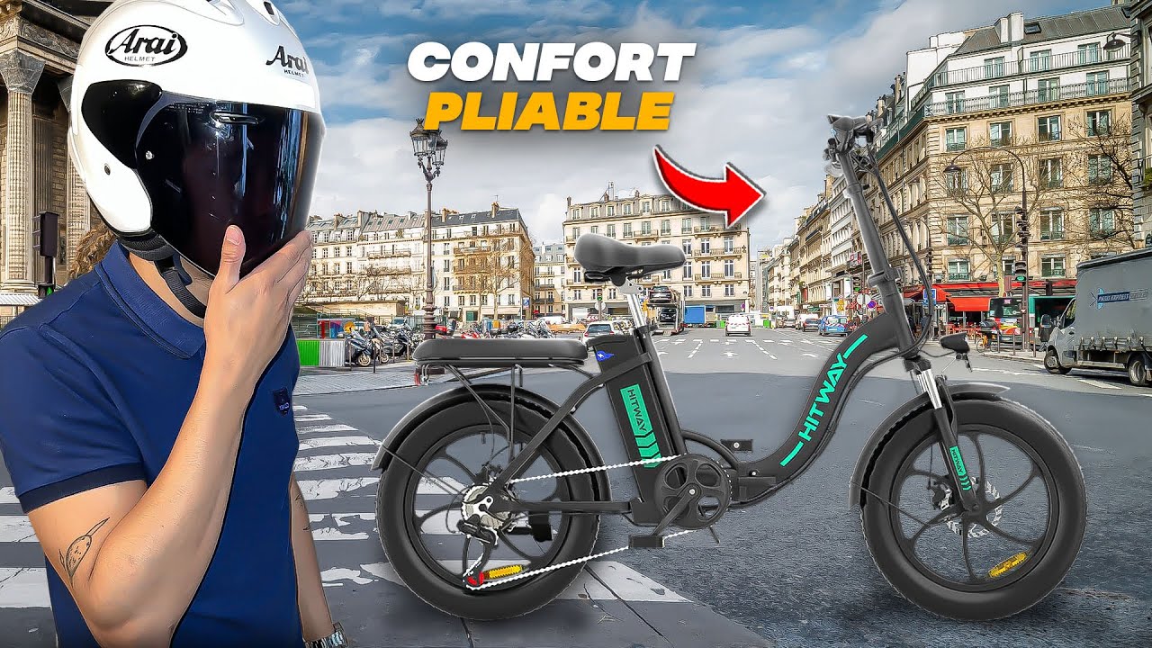 HITWAY BK6S - UN VÉLO ÉLECTRIQUE PLIABLE À L’ASSISTANCE ULTRA PRÉSENTE !