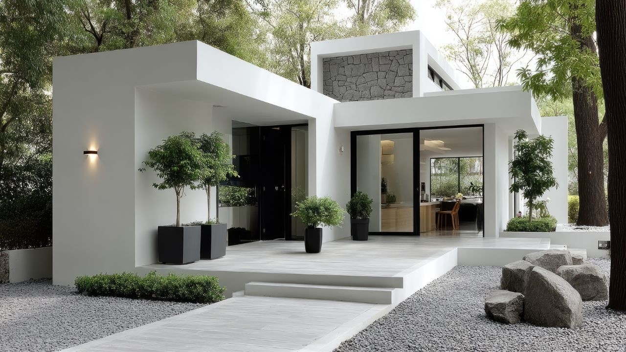 Inside a Serene Minimalist Home: Where Natural Light Meets Elegant Architecture