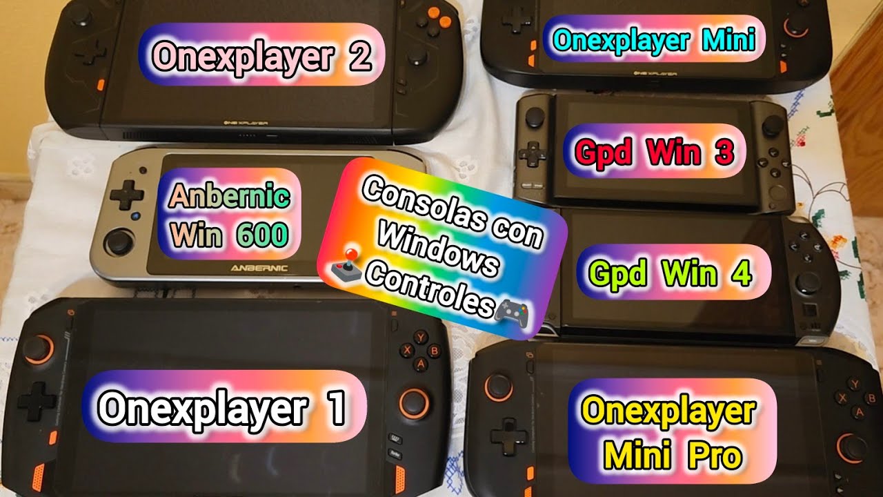 CONSOLAS CON WINDOWS-CONTROLES-GPD WIN 3 Y 4-ONEXPLAYER 1 Y 2-ANBERNIC WIN 600-ONEXPLAYER MINI Y PRO