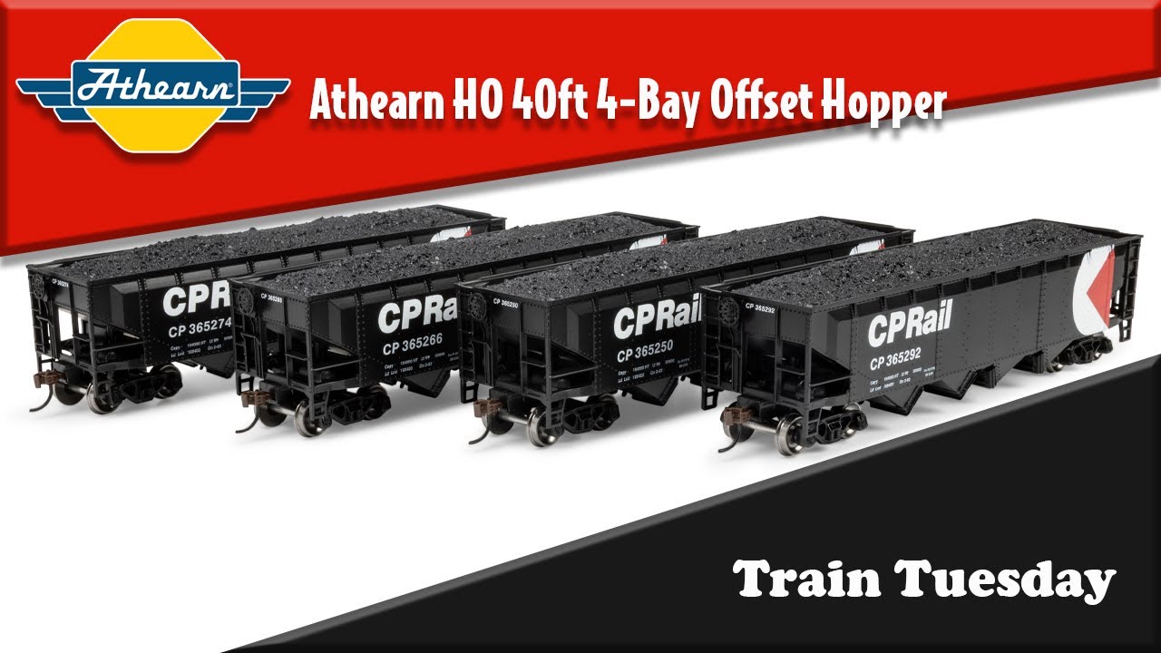 Train Tuesday 07/15/25: Athearn HO 40ft 4 Bay Offset Hoppers