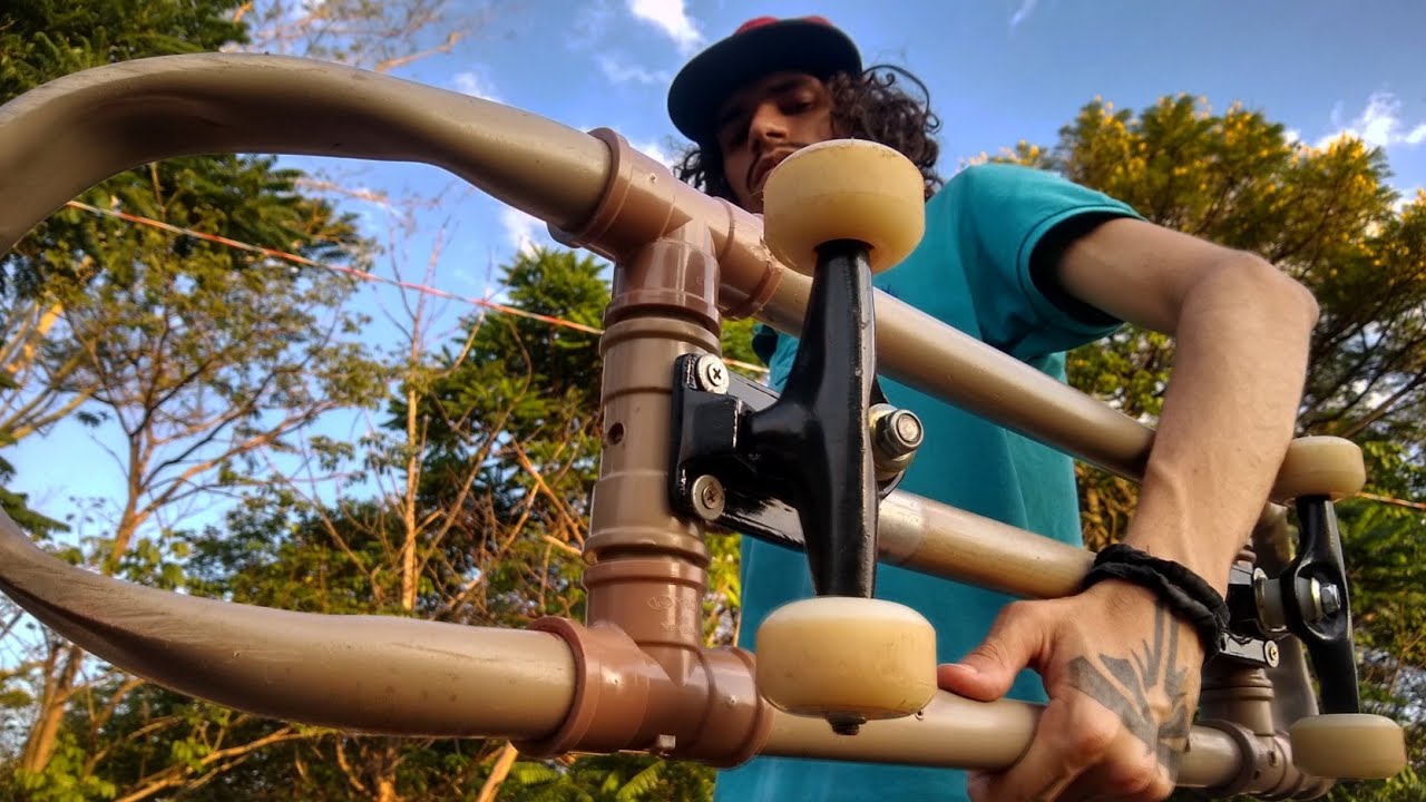 TESTANDO SKATE DE PVC! (um dos melhores projetos!)