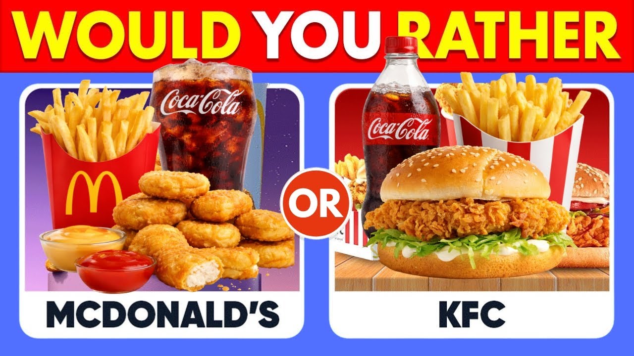 Would You Rather? Junk Food EditionWould 🍔🍟| Food Quiz