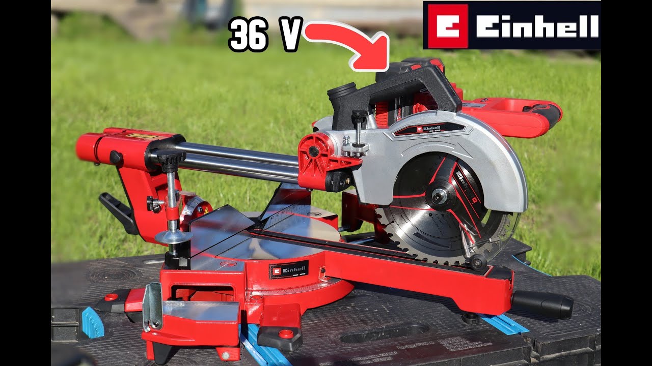 test wydajności -Akumulatorowa Piła Ukosowa Einhell TE-SM 36/210 Li