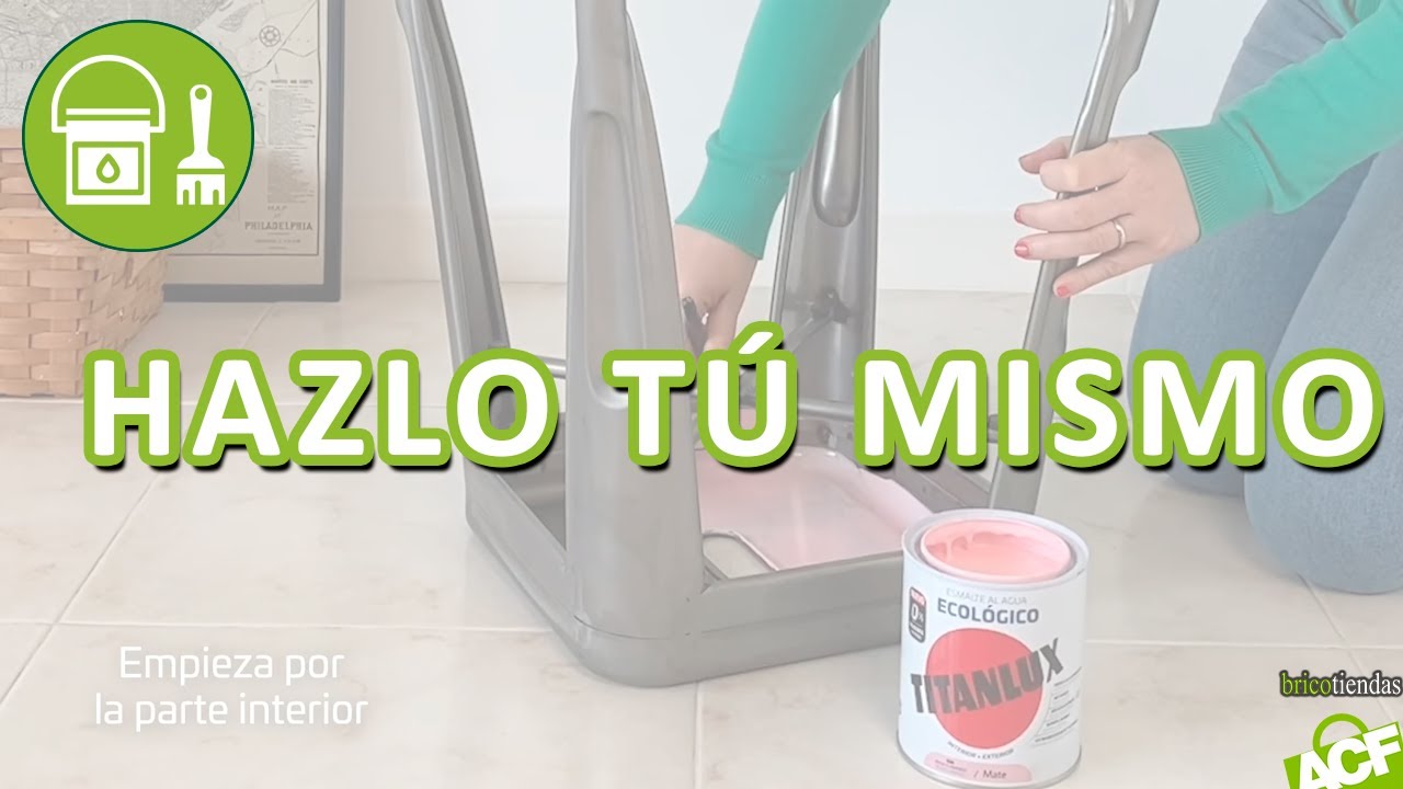 💖😍 C&oacute;mo pintar un taburete de metal con Titanlux - Bricotiendas