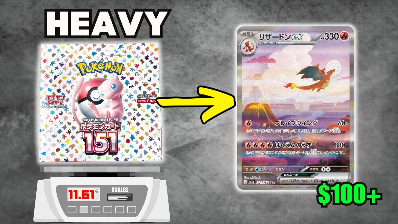 I WEIGHED Pokemon 151 Booster Packs to find Charizard SAR