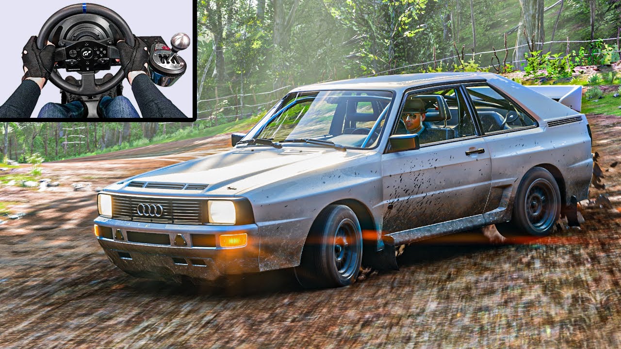 Audi Sport Quattro Offroading - Forza Horizon 5 (Steering Wheel+Shifter) Thrustmaster T300 Gameplay