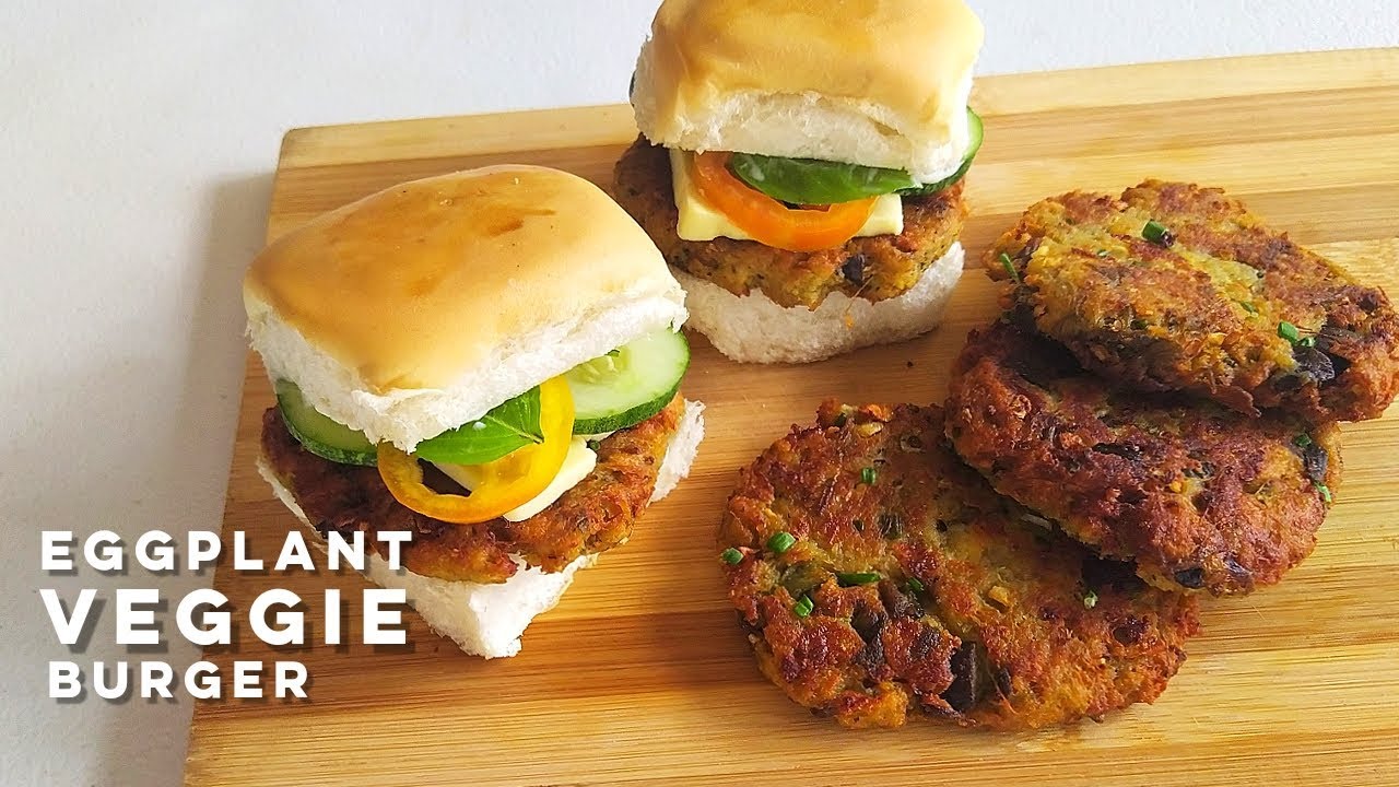 Eggplant Burgers | How to make Eggplant Burger Patty | Easy and Delicious