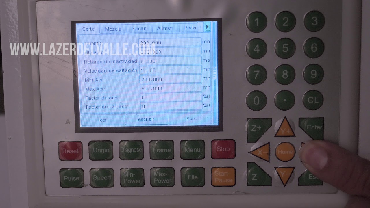 Como funciona el panel de control laser CO2  Metal No Metal tutorial, Tutoriales maquinaria laser.
