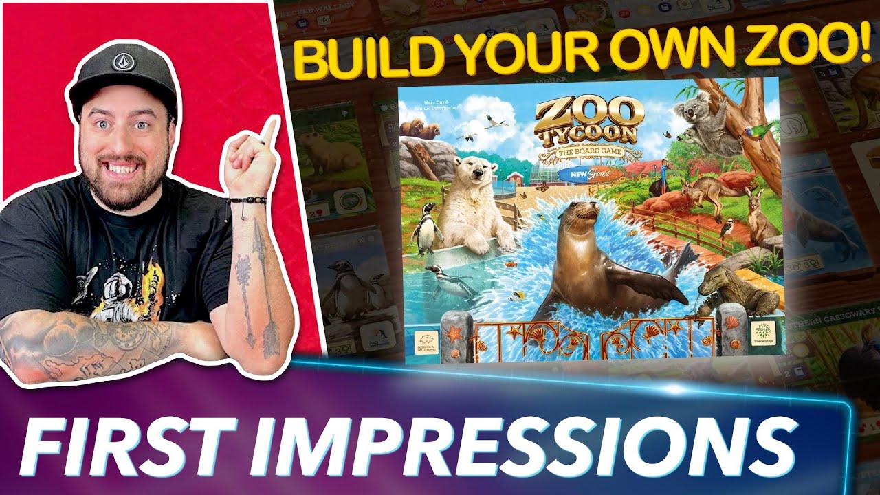 Zoo Tycoon: New Shores 2nd Edition + Expansion Board Game First Impression Review