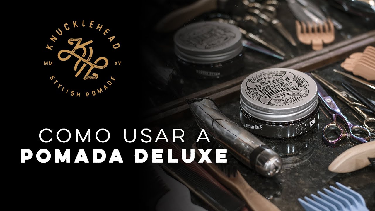 Como usar pomada com efeito seco? | KNUCKLEHEAD POMADE DELUXE, com Marcos Cacciattori