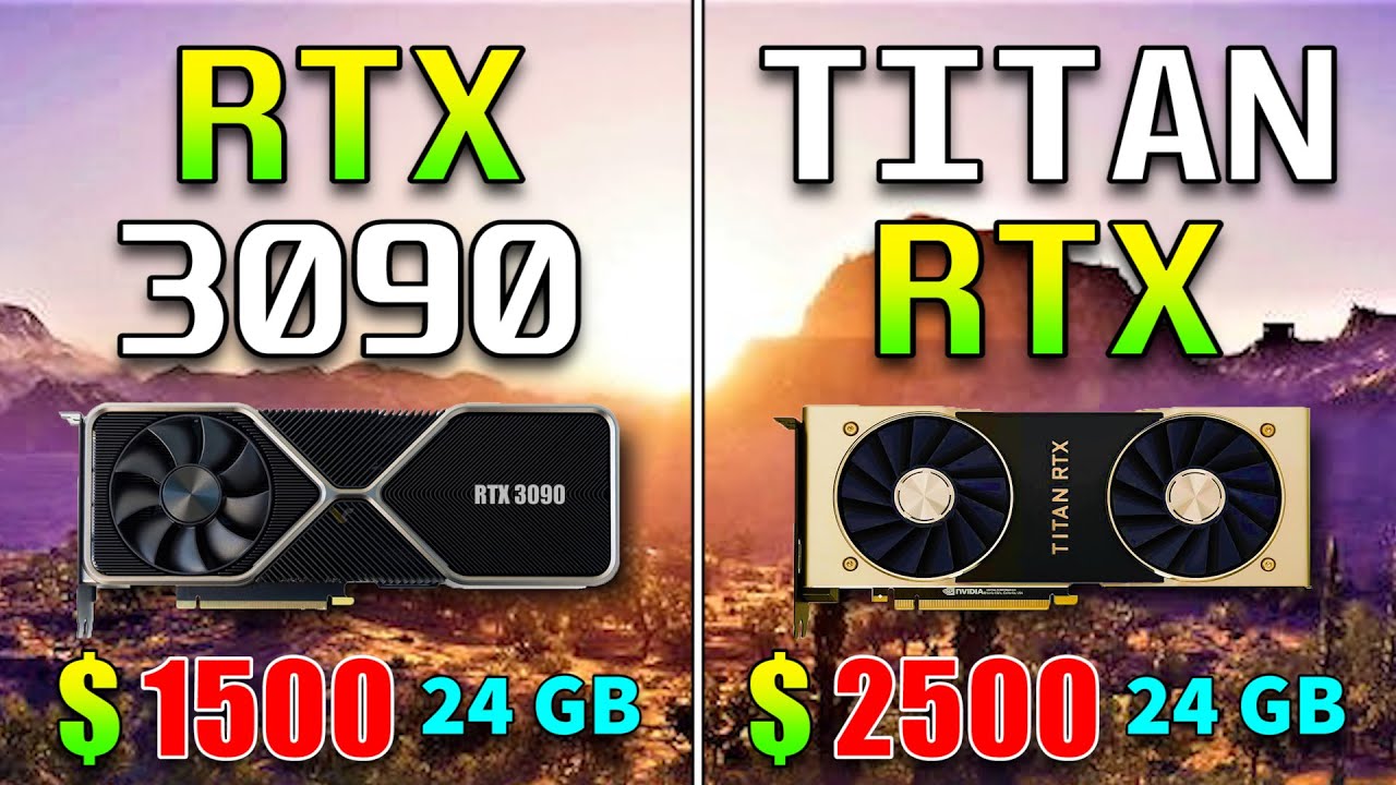 RTX 3090 vs TITAN RTX | PC Gaming Benchmark Test